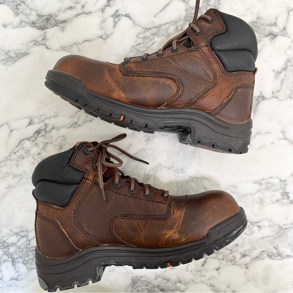 Timberland PRO Men's Titan 6 Inch Alloy Safety Toe Leather Work Boots Size 8 - Picture 6 of 13